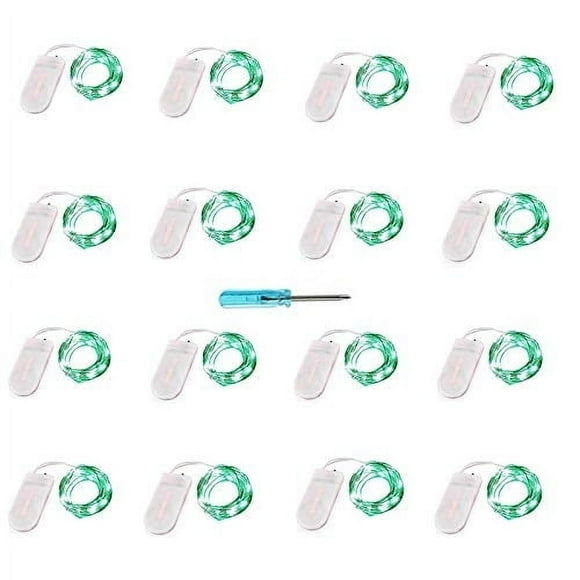 Cadena de luces YJFWAL Green Fairy 30 LED de 3,2 m con pilas