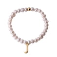 thumbnail image 1 of Pulseras Mujer de Perlas con Iniciales Oro 18k LuckyLy, Modelo Galia blanco UNITALLA, 1 of 6