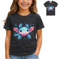 thumbnail image 4 of Tisuna Fashion Shirts For Girls Boys Child Animals Print Short Sleeve Crew Neck Tops Lightweight Retro Kids School Wear Tshirts, Size 1-13 Years, Black, 4 of 7