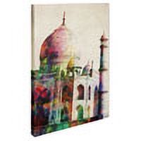 Trademark Art 'Taj Mahal' Canvas Art by Michael Tompsett