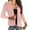 Pink, variant on Lilgiuy Women's Solid Color Casual Long-sleeved Cardigan Top Jacket Coat Outerwear(Pink,6) Winter Fashion 2022