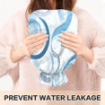 thumbnail image 5 of 2L Hot Water Bottle with Soft Velvet Cover PVC Hot Water Bag for Pain Relief Long-Lasting Warmth Blue and Gray Swirls, 5 of 8