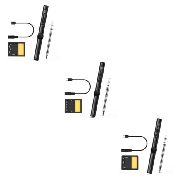 Speravity Kit de soldador eléctrico duradero y de larga duración, herramienta de soldadura de hierro portátil, fácil de negro estándar BC2 Type1 NO1