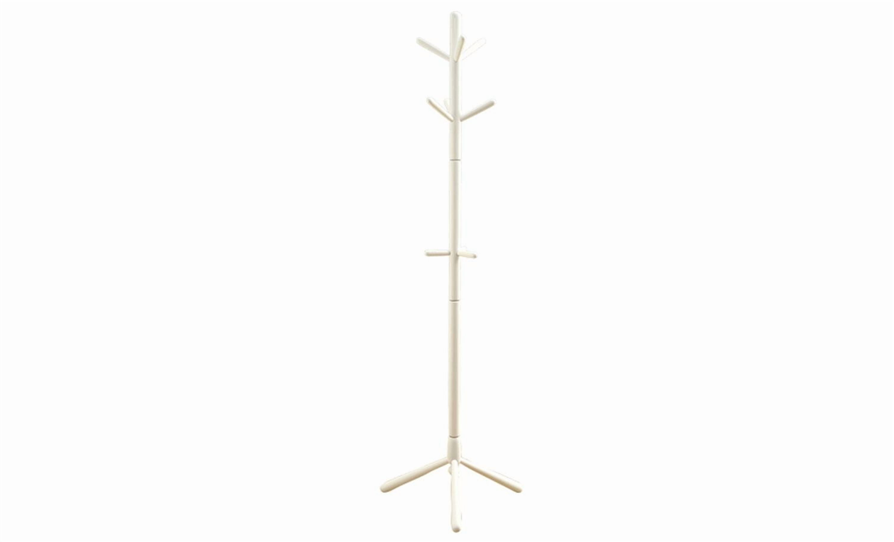 Monarch Specialties Coat Rack, Hall Tree, Free Standing, 9 Hooks, Entryway, 69"h, Bedroom, Wood, White, Contemporary, Modern