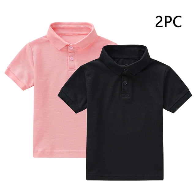 YUNAFFT Polos Garçons & Filles Été Décontracté Manches Courtes Couleur Unie Col Rond Ensemble Deux Pièces