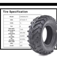 thumbnail image 3 of Towallmark 24x9-11-6PR All Terrain ATV UTV Off-Road Tires, AT24x9-11-6PR TL ATV Tires - Set of 2, Tubeless, 3 of 6