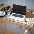 thumbnail image 3 of Long Mouse Pads for Desk,Black Boho Geometric and Plant Pattern Desk Mats on Top Of Desks, Desk Mouse Pad Extra Large with 3mm Non-Slip Base and Stitched Edge for Gaming,Office,Work,Home 35.4"x15.7", 3 of 6