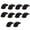 Black, variant on 10Pcs Resin Bestial Nails Fursuit Paws Nails Realistic Nails Cosplay Costume Accessories for Halloween