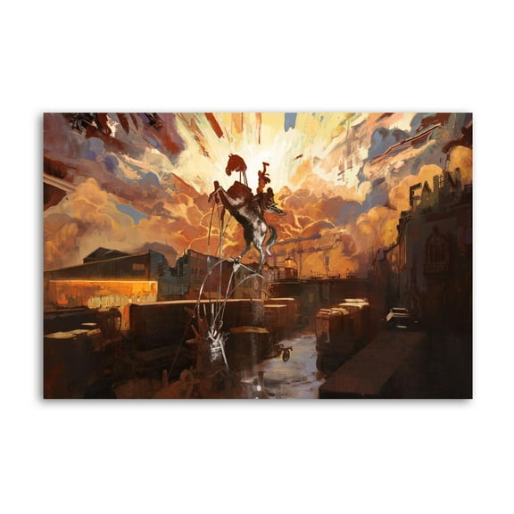 Disco Art Elysium Canvas Wall Art Prints Poster Gifts Photo Picture Painting Posters Room Decor Home Decorative 24x36inch(60x90cm)