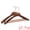 Dark Brown, variant on Unique Bargains 2Pcs Durable Wood Space Saving Clothes Hangers Retro