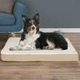 thumbnail image 6 of Dog Bed Orthopedic Sherpa Top Pet Bed with Memory Foam and Removable Cover 36x27x4 Tan, 6 of 7