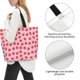 thumbnail image 3 of Disketp Hand Drawn Strawberry Bolsa Tote Estampada para Mujer, Bolso de Hombro y de Mano para Compras y Viajes, 3 of 8