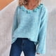 thumbnail image 4 of Ailaofu Womens Wool Blend Embroidery Floral Oversized Fit Sweater Trendy 2025, 4 of 6