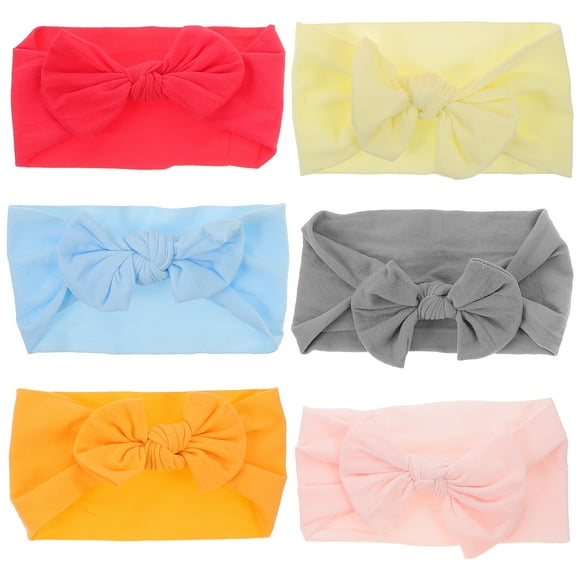 6 diademas para bebé, lindas diademas con lazo para niño pequeño, diademas con lazo para bebé