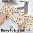 thumbnail image 6 of Sikiie Funny Chicken Splash Guard for Sink Faucet-1 PC Super Absorbent Fast Drying Mat Sink Gadgets-Splash Guard for Kitchen, Sink Mat, 6 of 7