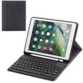 thumbnail image 1 of Khaki Funda con Teclado para iPad, con Teclado Normal sin luz de Fondo, Funda Inteligente en Folio de Cuero Delgada para iPad 2020/2019-ipad 10.2 / Air 3 / Pro10.5, 1 of 5