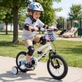 thumbnail image 3 of Costway Vélo pour Enfants de 14 Pouces avec Roues Stabilisatrices. Freins à Main et à Rétropédalage Doubles. Selle Réglable, 3 of 10