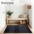 thumbnail image 3 of ODIKA 4'x6' Machine Washable Non-Slip Area Rug, Performance Entryway Profile Commercial Grade Door High Traffic Rug, Black, 104630, 3 of 7