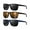 (3 Pack) Black/Brown/Dark Blue&black, variant on Polarized Sunglasses for Men Lightweight Sun Glasses with UV Protection Mens Sports Sunglasses for Golf Hiking Fishing Driving