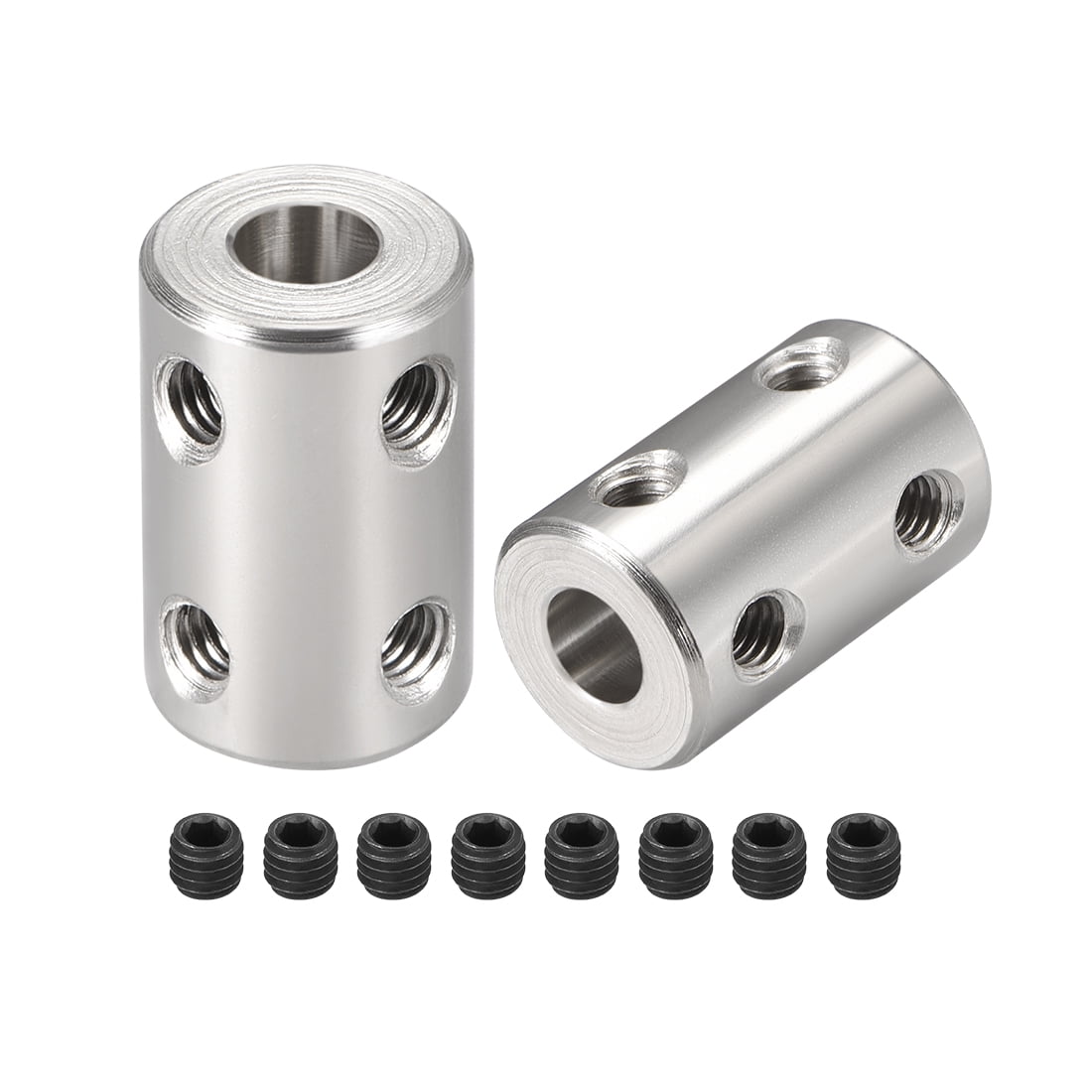 Accouplement Rigide Pour Arbres 6mm Et 8mm - Longueur 22mm, Diamètre 14mm - Pour Robotique/moteur