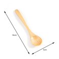 thumbnail image 3 of 6Pc Spoon - 6Pcs Wooden Spoon Size Multi Purpose Teaspoon Seasoning Coffee Tea Sugar Jam Spoons Rounded Spoon Mouth Kitchen Wooden Spoon For Porridge, By PRYESS, 3 of 8