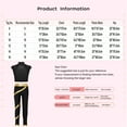 thumbnail image 5 of inlzdz Girls Ballet Gymnastics Outfits Sleeveless Sparkle Dance Crop Top with Leggings Tracksuit Set Black&Purple 14, 5 of 5
