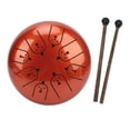 thumbnail image 4 of Tambor de lengüeta de 5,5 pulgadas y 8 tonos, de acero, aleación de titanio, etéreo, instrumento de percusión con patrón de gallo, 4 of 14