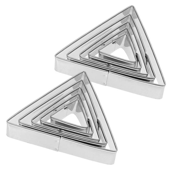 FUTUREORYY Stainless Steel Biscuit Molds Diy Biscuits Mold Silver 10pcs