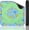 Blue and Green, variant on American Mahjong Learning Mat (33” x 33”) with Black Carrying Bag, Anti-Slip, Noise-Reducing Mahjong Mat for Table