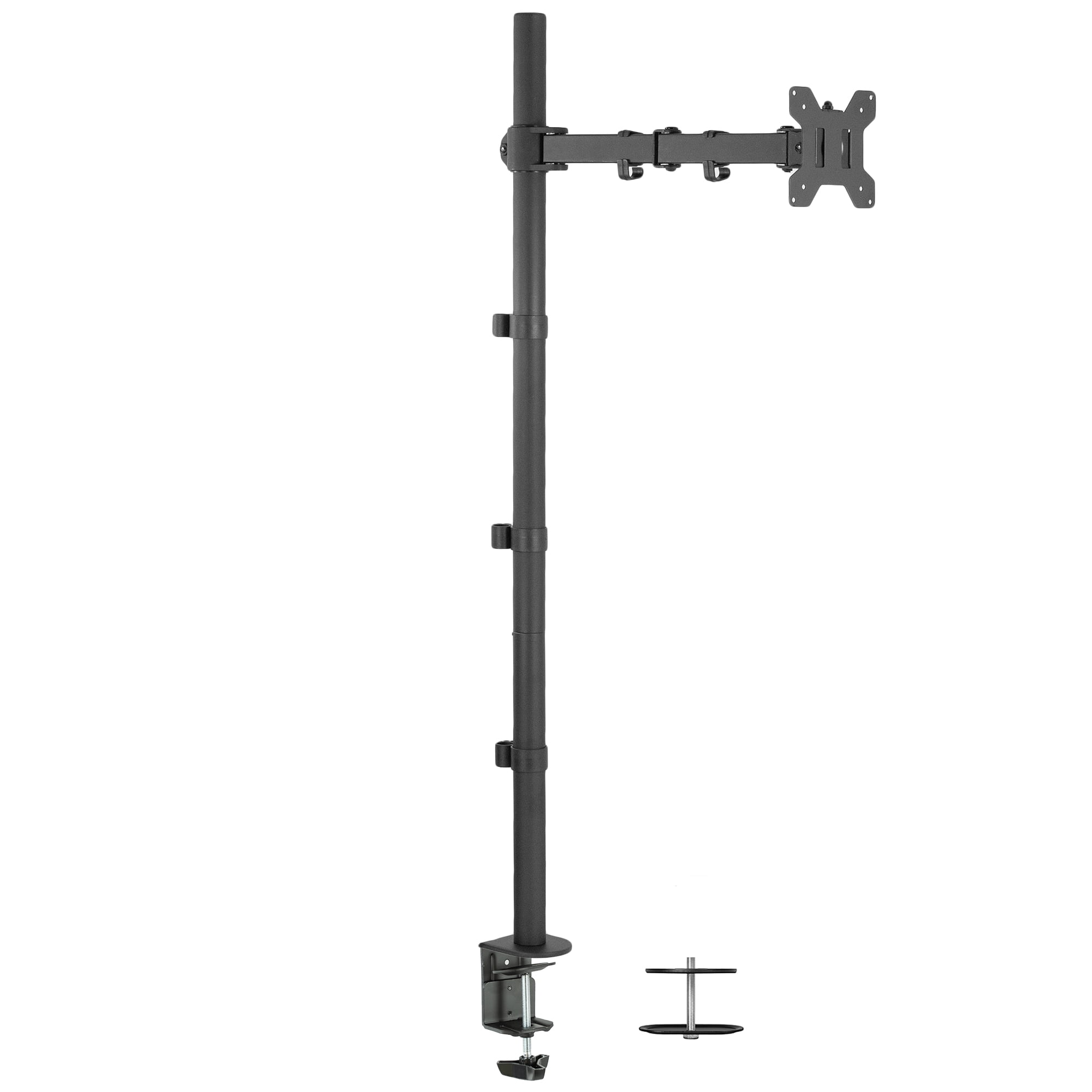 VIVO Single Monitor Mount Extra Tall Fully Adjustable Stand Fits One ...