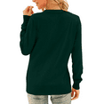thumbnail image 2 of Aiyino Women's Long Sleeve Knit Cardigan Sweater Basic V Neck Button Down Knitwear Winter Tops,Green 2XL, 2 of 6