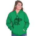 thumbnail image 3 of Spiritual Animal Elephant Triangle Zip Up Hoodie Men's Women's Brisco Brands 5X, 3 of 6