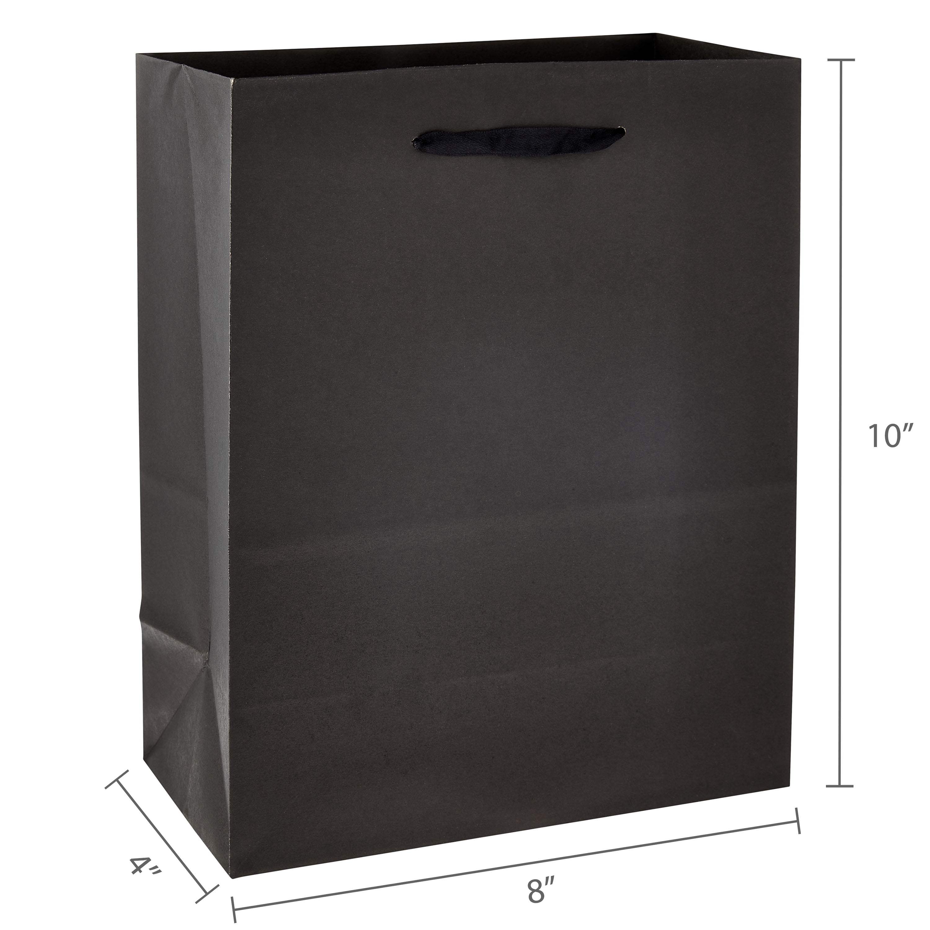 Hello Hobby Large Black Paper Bags, Paper, For All Ages, 8" x 10", 13 Count