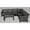 Charcoal, variant on Bora Bora Two-Tone Wicker Sectional Set in Wheat Cushion