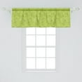 thumbnail image 2 of Ambesonne Tropic Window Valance, Doodle of Monstera Leaves, 54" X 18", Apple Green Olive Green, 2 of 3