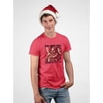 thumbnail image 2 of Bad Vibes Only Creepy Krampus Holiday Men's T-shirt, 2 of 4
