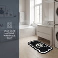 thumbnail image 5 of Unique Bargains Boho Ultra Soft Absorbent Shaggy Non Slip Bath Mat Black 24" x 16", 5 of 5