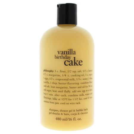 - Philosophy Vanilla Birthday Cake Shampoo, Bath & Shower Gel, 16 Oz