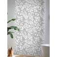 thumbnail image 4 of Sheer Curtains 84 Inches Long, Grey Spring Floral Semi Sheer Curtains Light Filtering Window Treatment, Farmhouse Flowers Elegant Pastoral Privacy Voile Drapes for Living Room Bedroom 52x84 Inch, 4 of 7