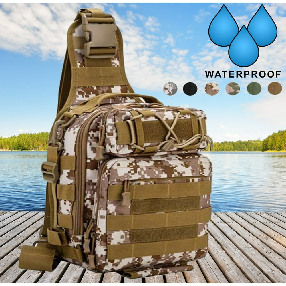 Generic - Multi Functional Waterproof Backpack Lightweight Sling Storage Fishing Tackle Bag