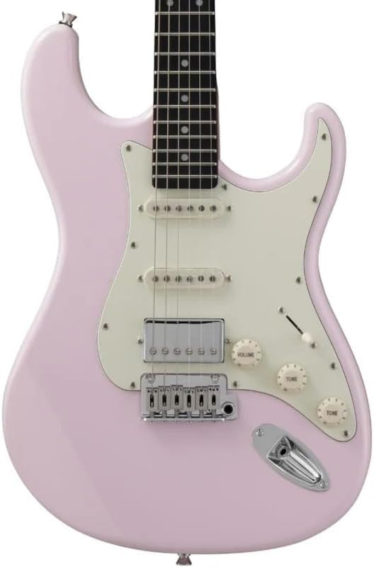 Tagima T 640 SUPER-SHPK-DF/AWH Electric Guitar - Shell Pink