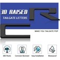 thumbnail image 2 of ORUYROP 3D Raised Tailgate Inserts Letters Compatible for 2019-2022 2023 Silverado 1500 2500 HD Accessories, Tailgate Decal Letters with Strong Adhesive Backing (Matte Black), 2 of 7