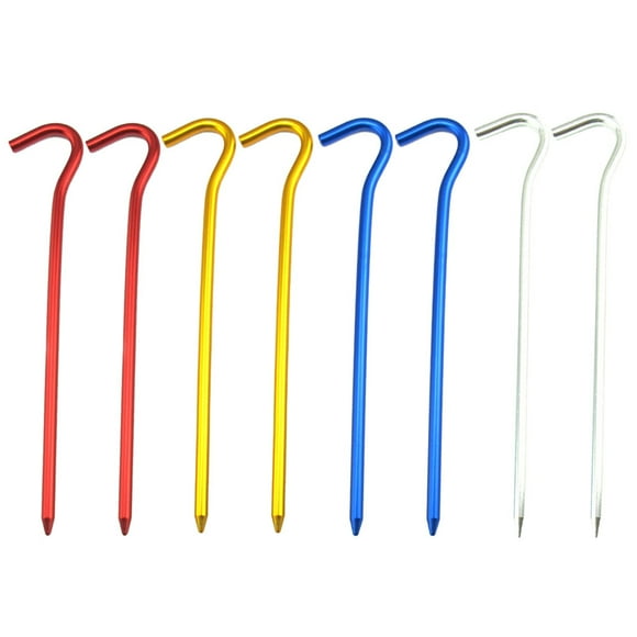 EeaseMX 8 estacas de aluminio para carpas, resistentes y duraderas, para toldos y carpas de camping.