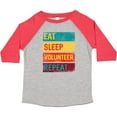 thumbnail image 3 of Inktastic Volunteering Eat Sleep Volunteer Repeat Boys or Girls Toddler T-Shirt, 3 of 5