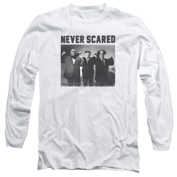 Three Stooges - Never Scared - Long Sleeve Shirt - XX-Large
