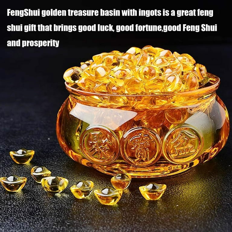 PRETYZOOM Feng Shui Mini Yuan Bao Metalen Barren-Decoratie, 20 Stuk
