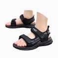thumbnail image 3 of CAUYDY Boys Sports Active Sandals Open Toe Athletic Summer Shoe Adjustable Strap Lightweight Sandals(L101-Black,3.5), 3 of 9
