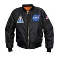 thumbnail image 2 of Rothco NASA MA-1 Flight Jacket - Black, S, 2 of 6