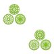 thumbnail image 4 of Inteprter 3 paquete/lote salvamanteles de silicona antiadherente-para platos calientes y ollas almohadillas calientes multifuncionales encimeras Type3 NO3, 4 of 6