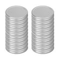thumbnail image 7 of Uxcell 20 Pack Metal Mason Jar Lids Wide Mouth Mason Canning Jars Top Food Storage Caps Silver Tone, 7 of 7
